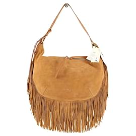 Bash Borsa a spalla Swing in suede cammello Cammello