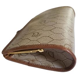 Mala de viagem Dior Beehive em couro marrom Marrom