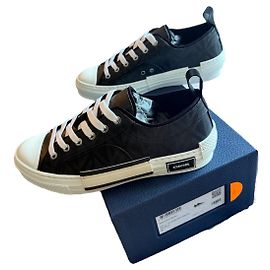 Dior B23 Low CD Diamond Canvas Black Black