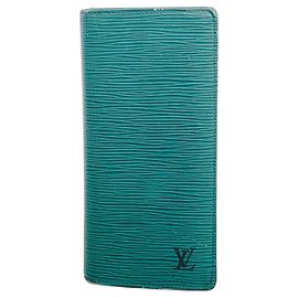 Portafoglio lungo Epi Monogram Eclipse Louis Vuitton Verde