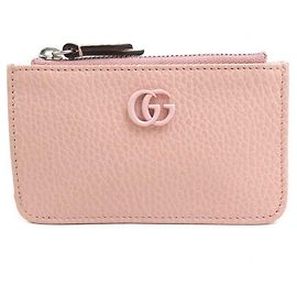 Monedero de cuero rosa Gucci Rosa