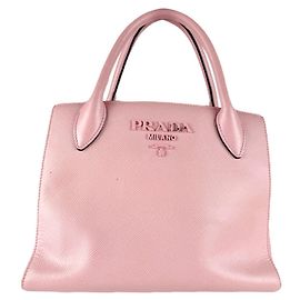 Bolsa de couro rosa Prada Rosa