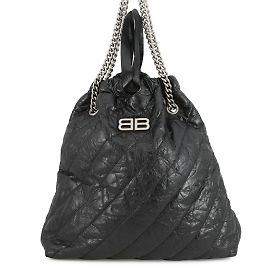Borsa a Spalla BB Chain di Balenciaga Nero