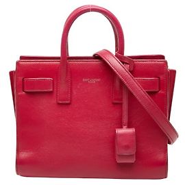 Sac de Jour Baby de Saint Laurent en cuir rose Rose