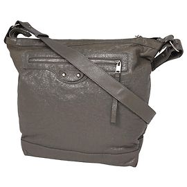 Bolsa de Ombro Clássica Balenciaga Bege