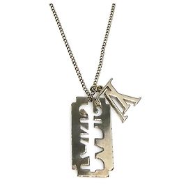 Collana Charm Louis Vuitton per Uomini Argento