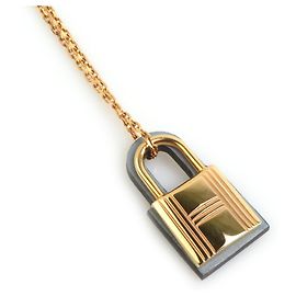 Collar Hermès O'Kelly PM Castaño Dorado