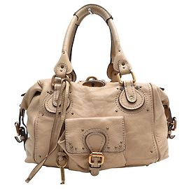 Chloé BORSA A SPALLA CHLOE PADDINGTON 2006 IN PELLE BEIGE Beige