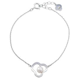 NEUF BRACELET TASAKI CHANTS PERLE 17 CM EN ARGENT MASSIF 925 SILVER NEW BANGLE Argenté