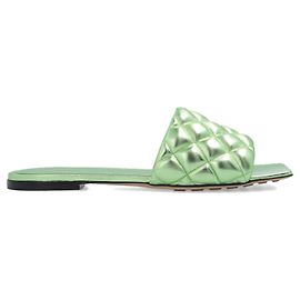 Sandales rembourrées Bottega Veneta Vert