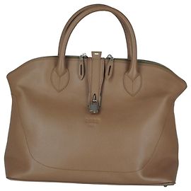Golden Goose Bolsa Trapeze com Alça Superior GGDB Marrom