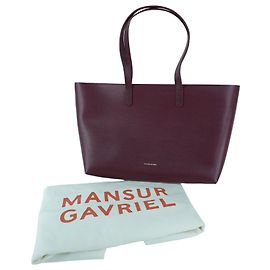 Borsa Tote Bordeaux Mansur Gavriel Rosso Bordò