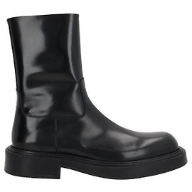 Salvatore Ferragamo Ferragamo  Formia Leather Ankle Boots Black