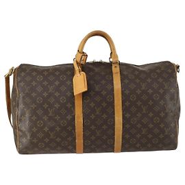 Louis Vuitton Keepall Bag Monogram Canvas 55 Brown