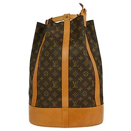 Mochila Randonnee Monogram em Canvas GM Louis Vuitton Marrom