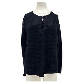 Johnnie Boden Schwarzer Strickcardigan Schwarz