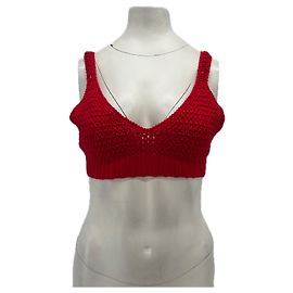 Autre Marque Sujetador de crochet rojo Roja