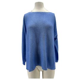 Autre Marque Pull bleu en cachemire Bleu