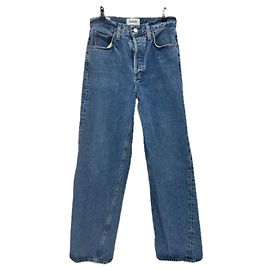 Agolde Blaue Jeans "Twist Low Slung Baggy" Blau