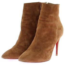 Christian Louboutin Ankle Boots Brown Suede Size 39 Brown