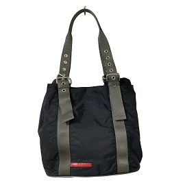 Prada Sport Black Nylon Tote Bag Black