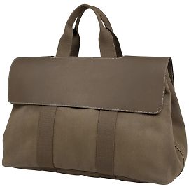Bolso tote Hermès Valparaiso MM en gris Etoupe Gris pardo