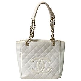 Borsa a Spalla Chanel Coco Mark Matelassé Bianca Bianco