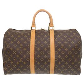 Sac Boston Keepall 45 Monogram Louis Vuitton Marron Monogramme