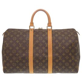 Sac Boston Keepall 45 Monogram Louis Vuitton Marron Monogramme