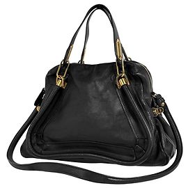 Bolsa Chloé Paraty 2 em 1 em couro preto Preto