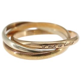 Anello CARTIER Trinity in oro 18K (750) Auth 162884SM D'oro