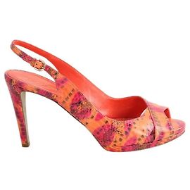 Sergio Rossi Tacchi in pelle arancione Arancione