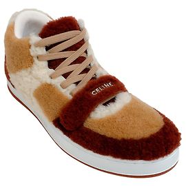 Céline Tênis CT-02 Scratch Celine Marrom / Bege Marrom