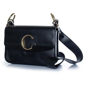Chloé, borsa in pelle C nera Nero
