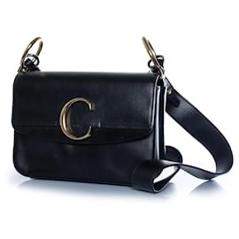 Chloé, sac en cuir C noir Noir