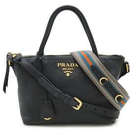 Sac à main Prada Vit Daino Noir