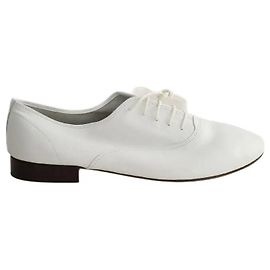 Repetto Chaussures à lacets en cuir blanches Blanc