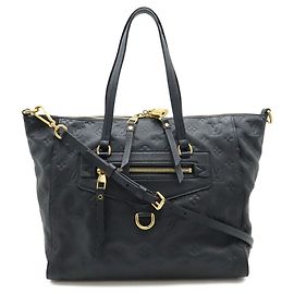 Louis Vuitton Monogram Empreinte Lumineuse PM Tote/Shoulder Bag Other Navy blue