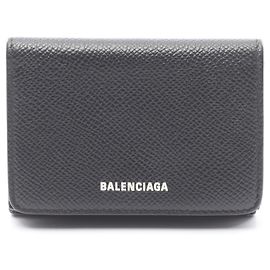 Balenciaga VILLE Tri-fold Wallet Black