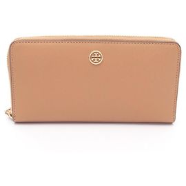 Tory Burch Robinson Round Long Wallet Brown