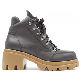 Bottes en cuir Emporio Armani Marron