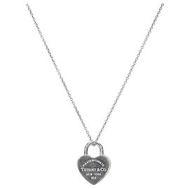 Tiffany & Co Collar de Corazón de Plata Tiffany Plata