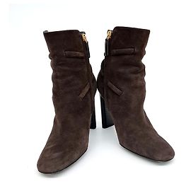 Tom Ford Bottines en daim Tampod Marron
