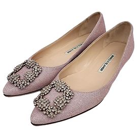 Manolo Blahnik Flat Shoes Pink