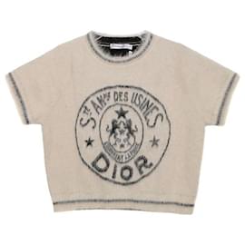 Dior Kurzarmstrickgröße Weiß