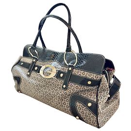 Sac de voyage Guess monogrammé Noir Beige