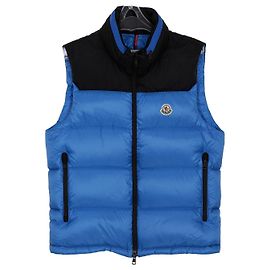 Moncler Off-Shoulder Polsterweste Größe Blau