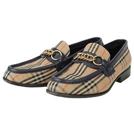 Burberry Chain Link Loafer Size White