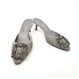 Mule Manolo Blahnik Marrone