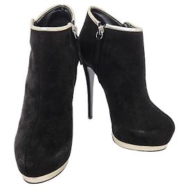 Giuseppe Zanotti Suede Booties Black
